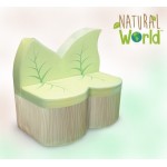 Masuta Leaf in forma de frunza Natural World - Lumea Naturala - Mobiler moale pentu copii